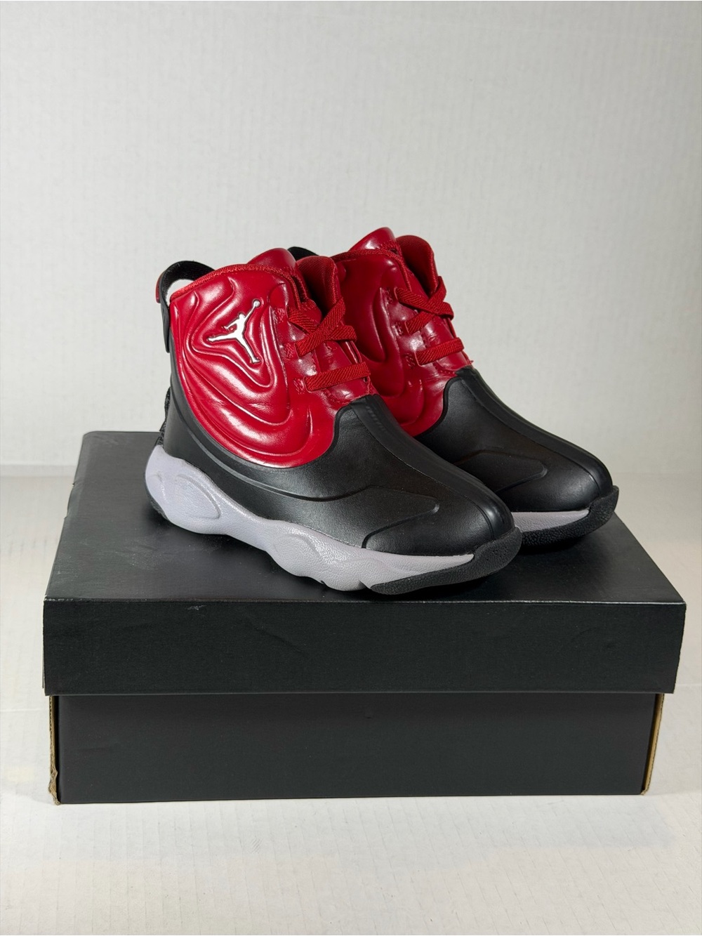 Nike Jordan Drip 23 Kids Red and Black High-Top Sneakers
